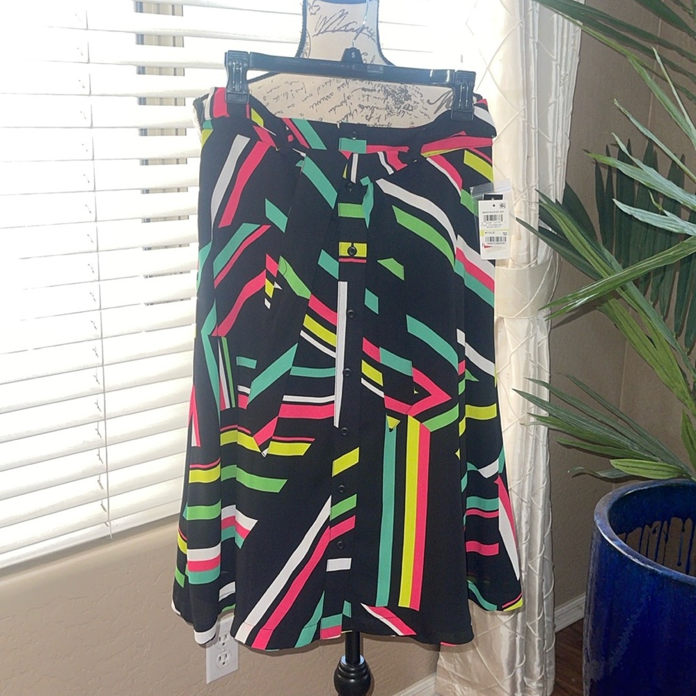 NWT - Bar III Multicolor asymmetrical skirt - Size 4